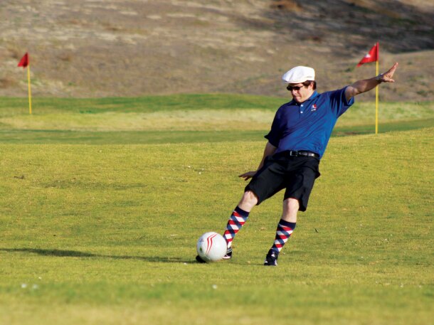 Professional FootGolf Golfer