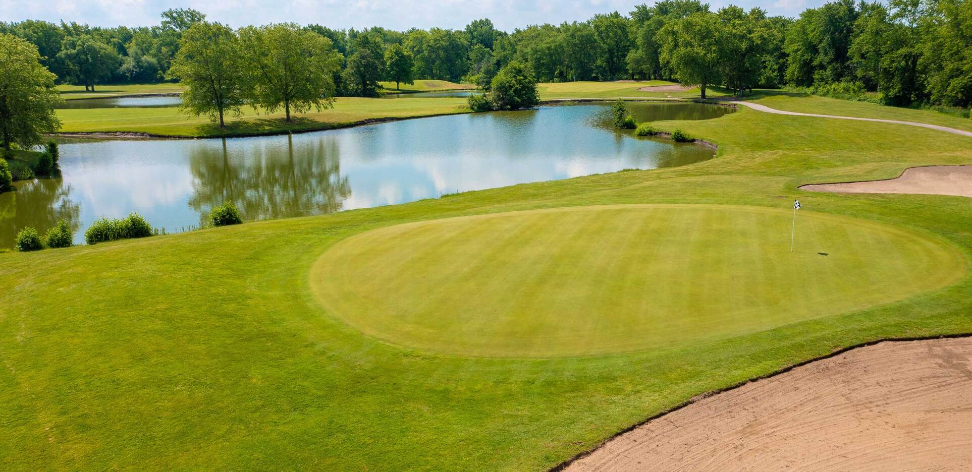 River Oaks Golf Course Overhead Drone Photography