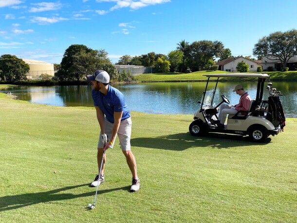 golfers at Colony West Golf Club in Tamarac, Florida