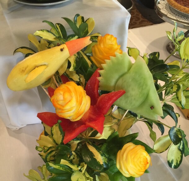 fruit arrangement for banquet or event at Colony West Golf Club in Tamarac, Florida