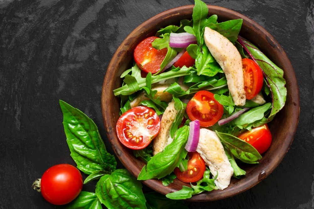 fresh grilled chicken salad