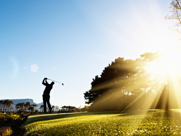 Single Male Golfer