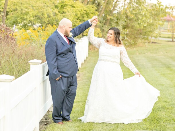 Wedding at Centennial Park in Munster, Indiana