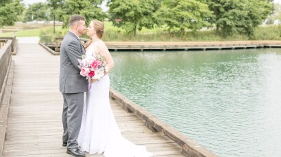 Wedding at Centennial Park in Munster, Indiana