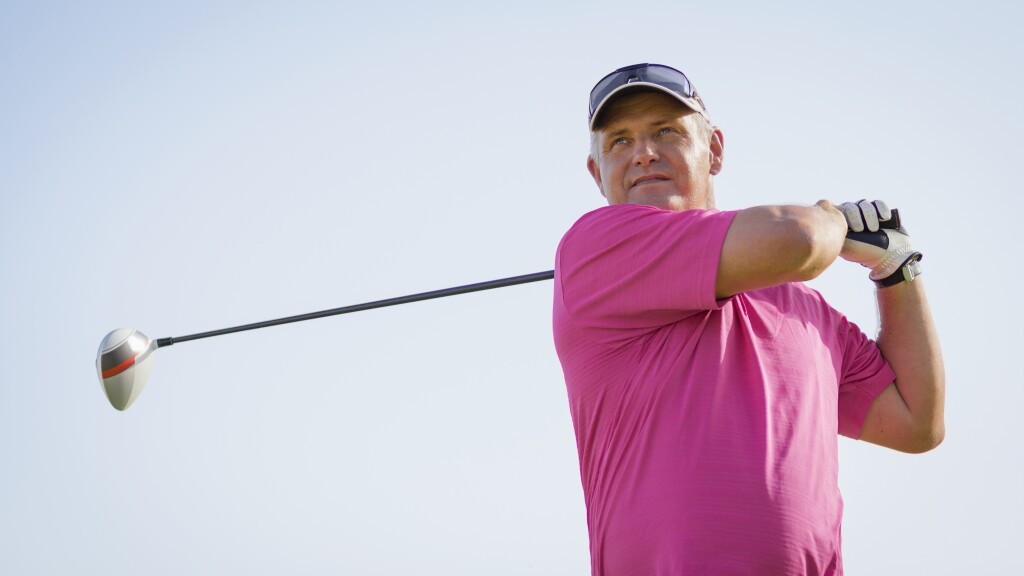 Single Male Golfer